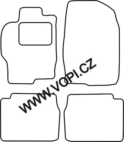 Textil-Autoteppiche Mazda 6 02/2008 - 01/2013 Carfit (2841)